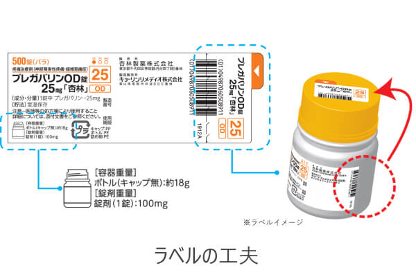 ラベルの工夫